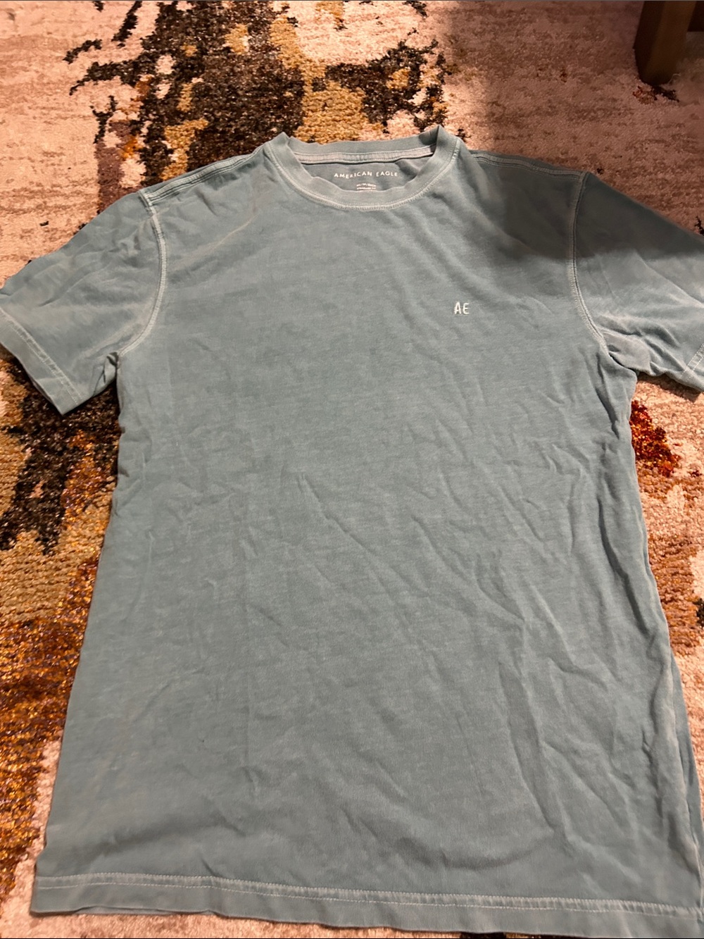 American Eagle Classic Crewneck Tee - Dusty Blue